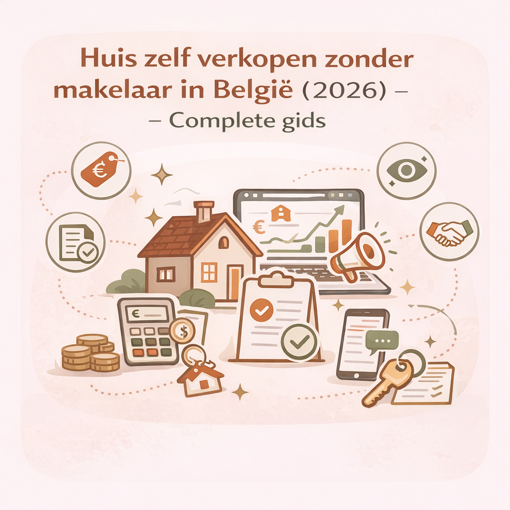 Huis zelf verkopen zonder makelaar in België (2026) – Complete gids