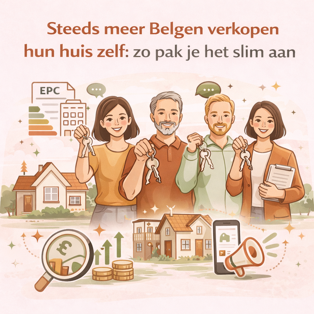 Steeds meer Belgen verkopen hun huis zelf: zo pak je het slim aan