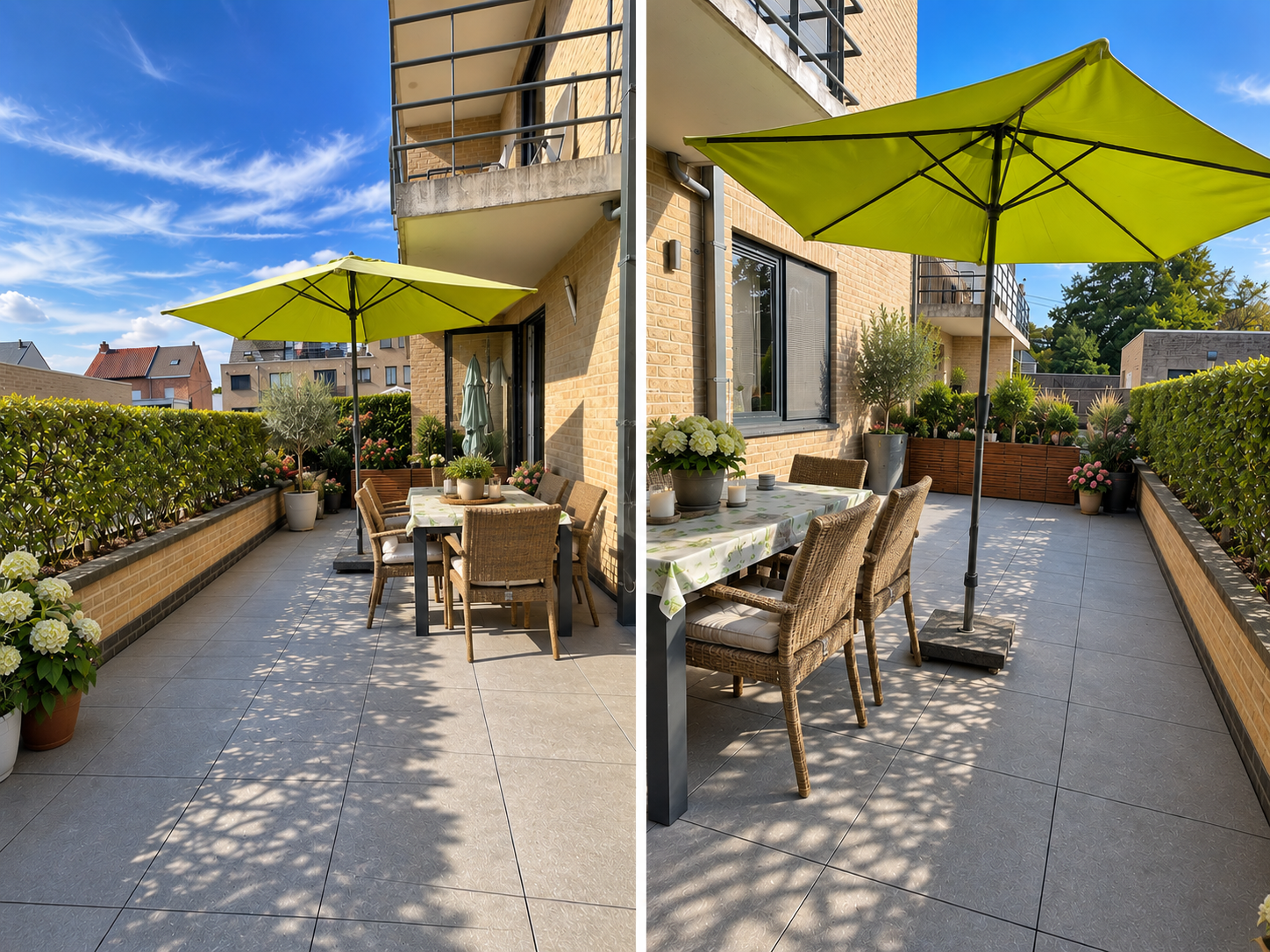 Gelijkvloers appartement met 2 slaapkamers en 23m² terras + staanplaats - foto 4