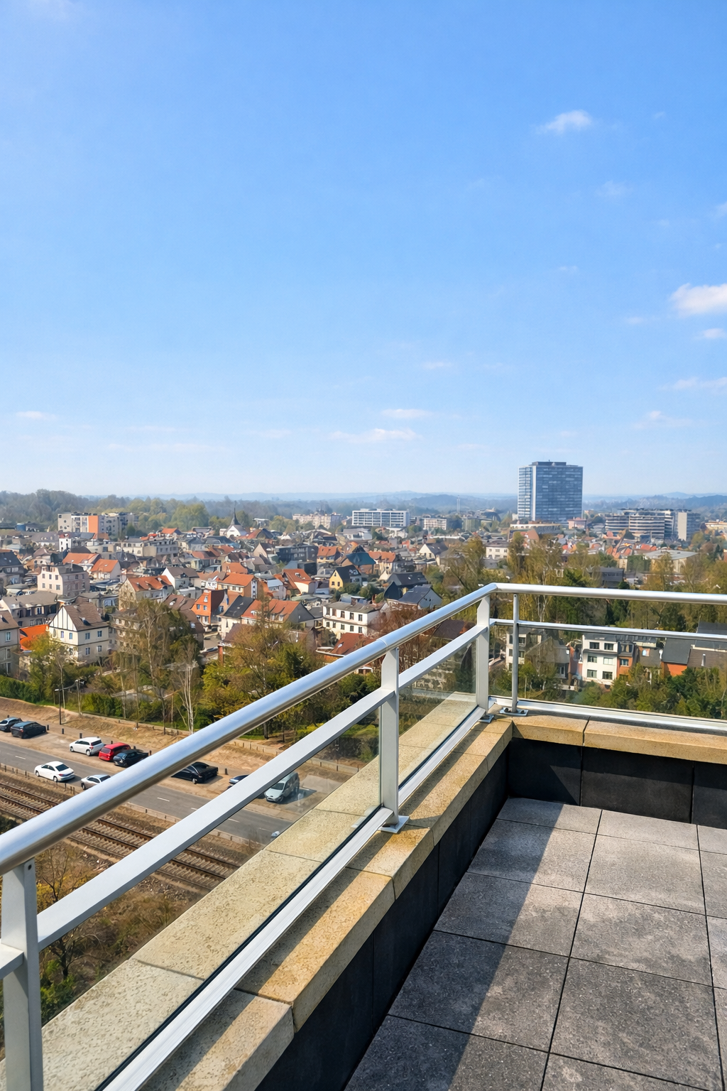 Penthouse 9de verdieping met panoramisch zicht over Leuven - foto 3