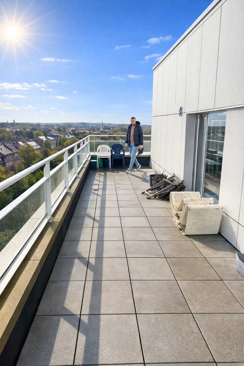 Penthouse 9de verdieping met panoramisch zicht over Leuven - foto 4