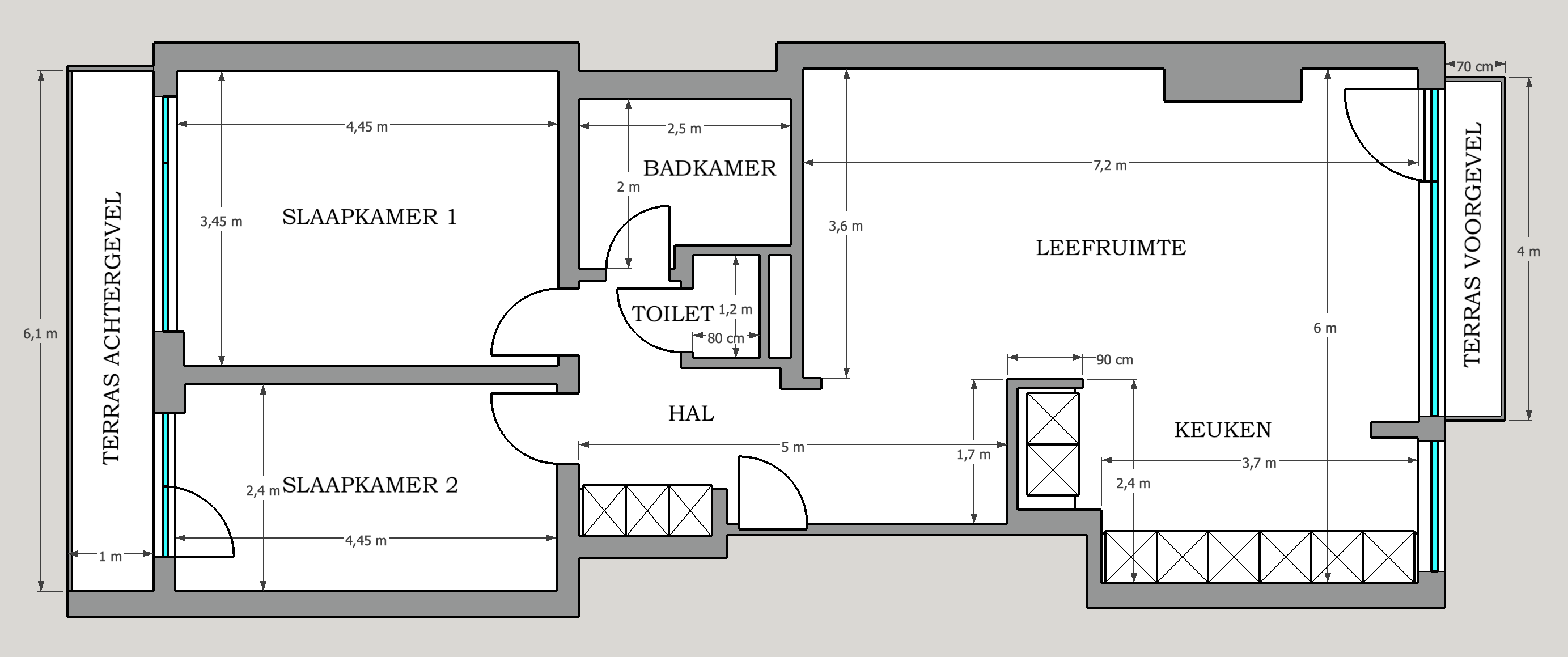 Volledig gerenoveerd, instapklaar 2-slaapkamerappartement met zonnig terras - foto 22